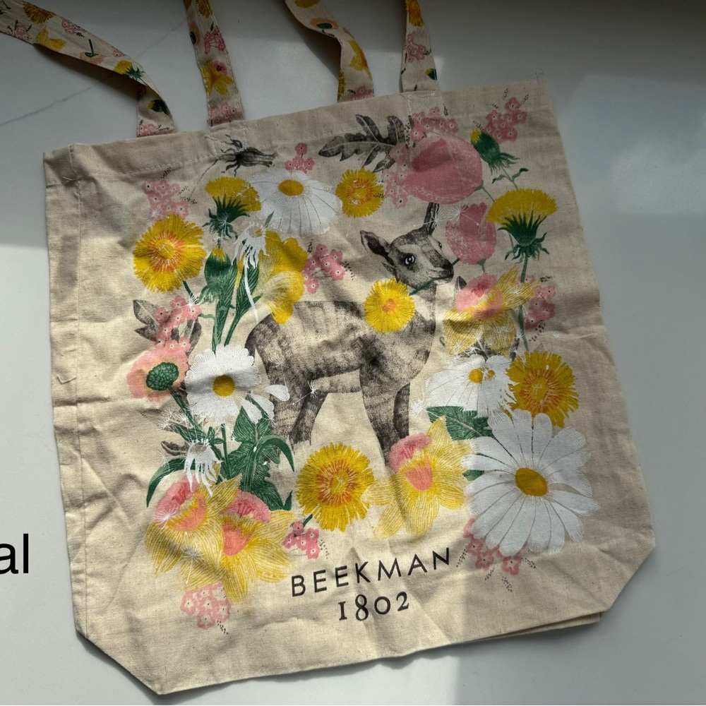 Beekman 1802 Goat Canvas Tote Bag your choice! Brand New - You Choose! - Picture 2 of 5